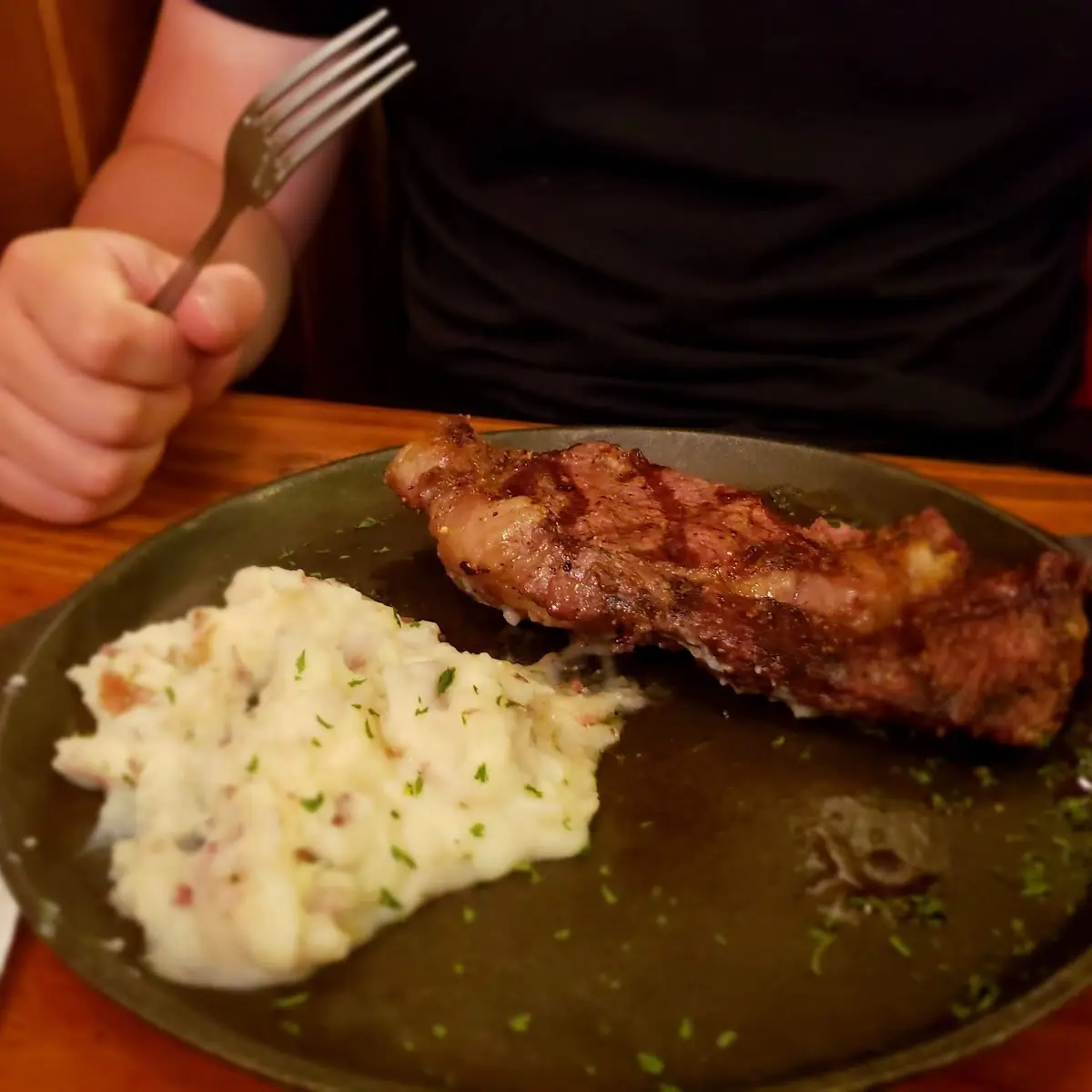 Ribeye Steak w Mashed Potatoes