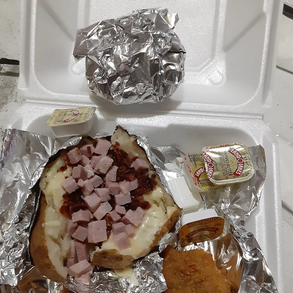Baked Potato with Ham