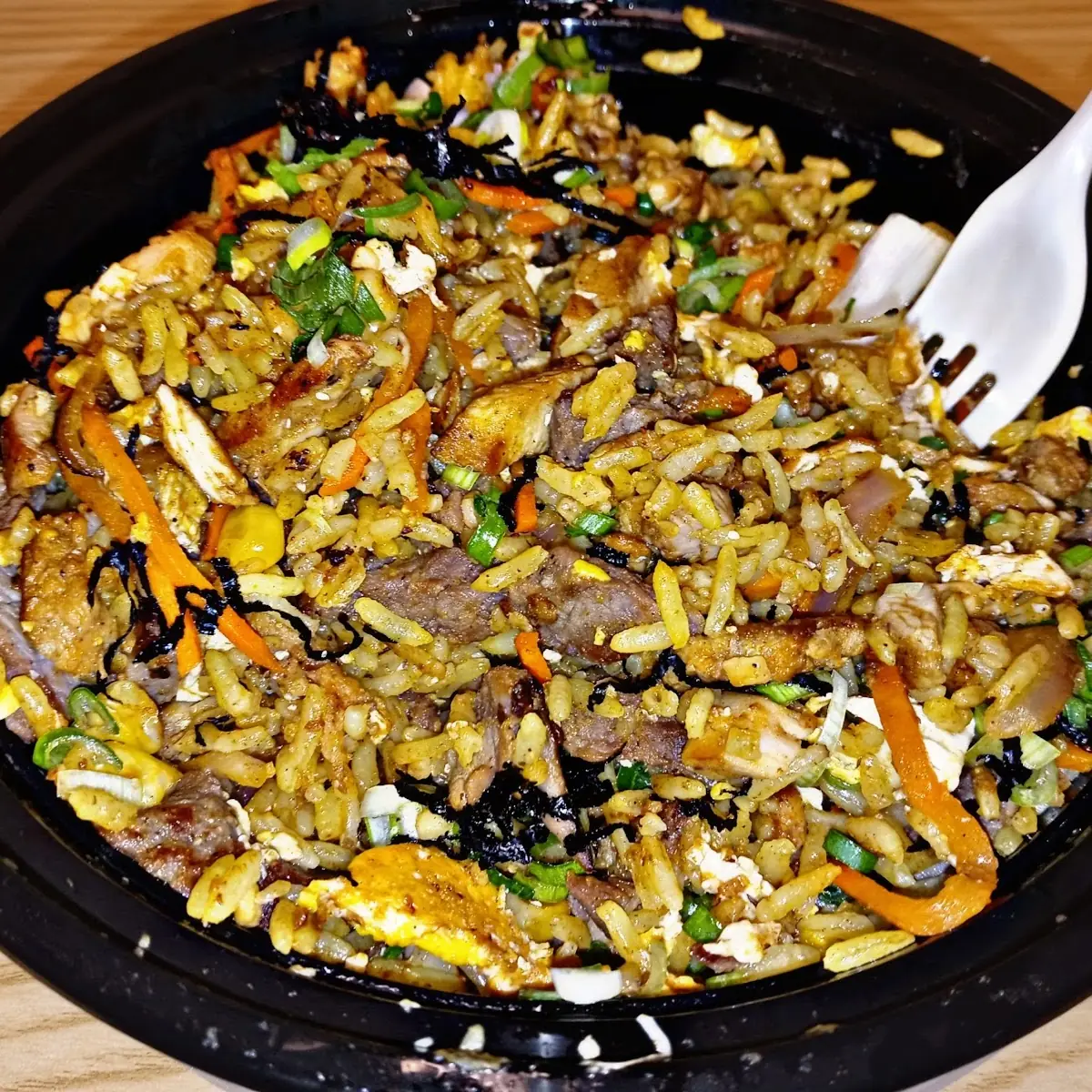 Curry Rice with Curry Chicken and Steak