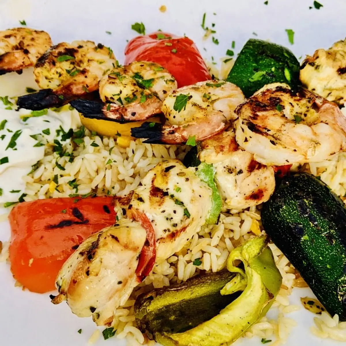 Shrimp Souvlaki