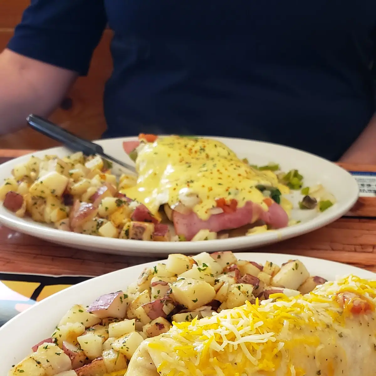 Sausage Breakfast Burrito with Green Chile Sauce