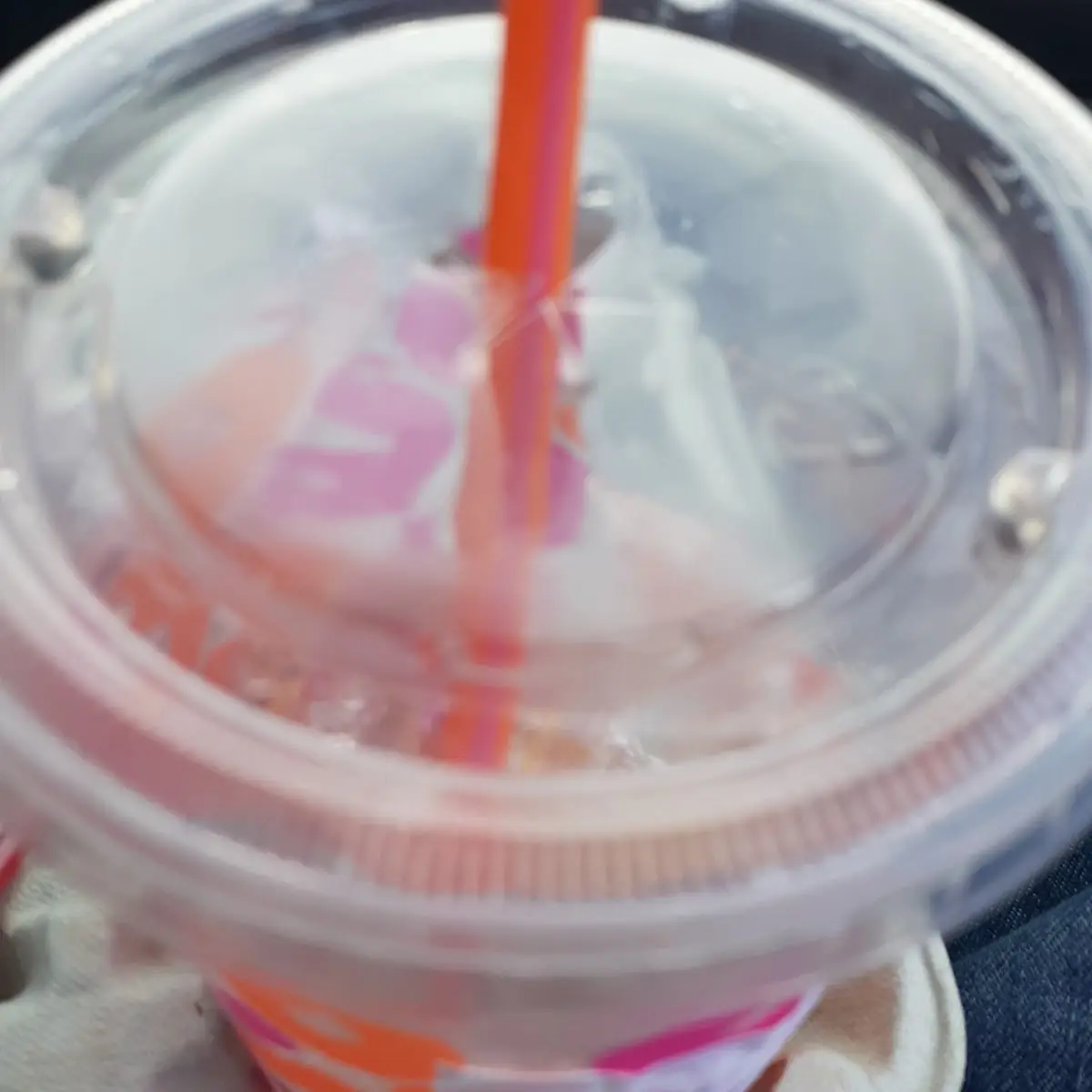 Dunkin Refreshers Peach Passionfruit