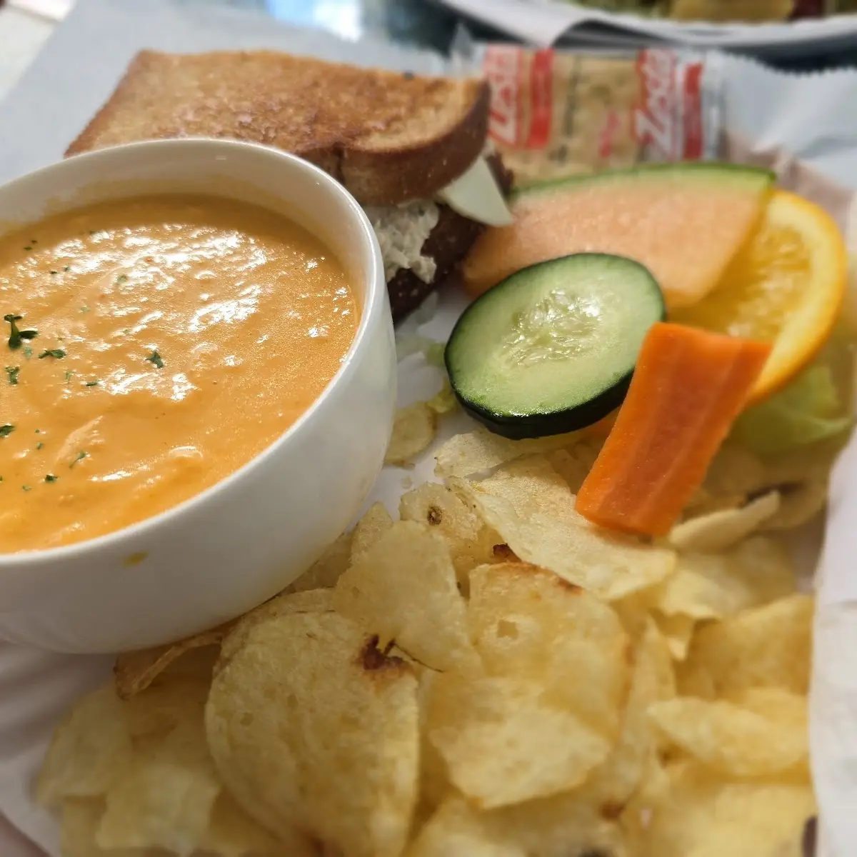 Half Sandwich and Soup