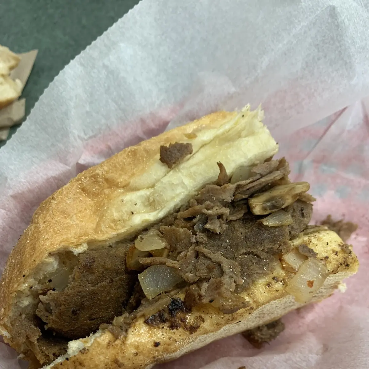 Mushroom Philly Cheese Steak