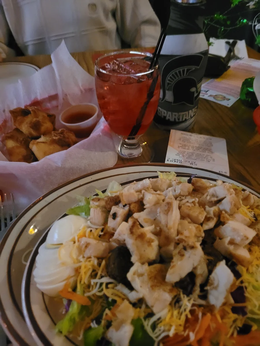 Crab Cheese and Chicken Salad