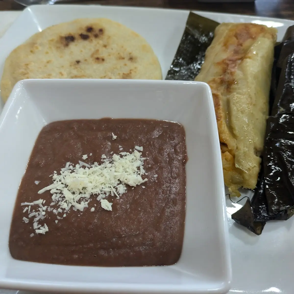Pupusa Beans Tamale