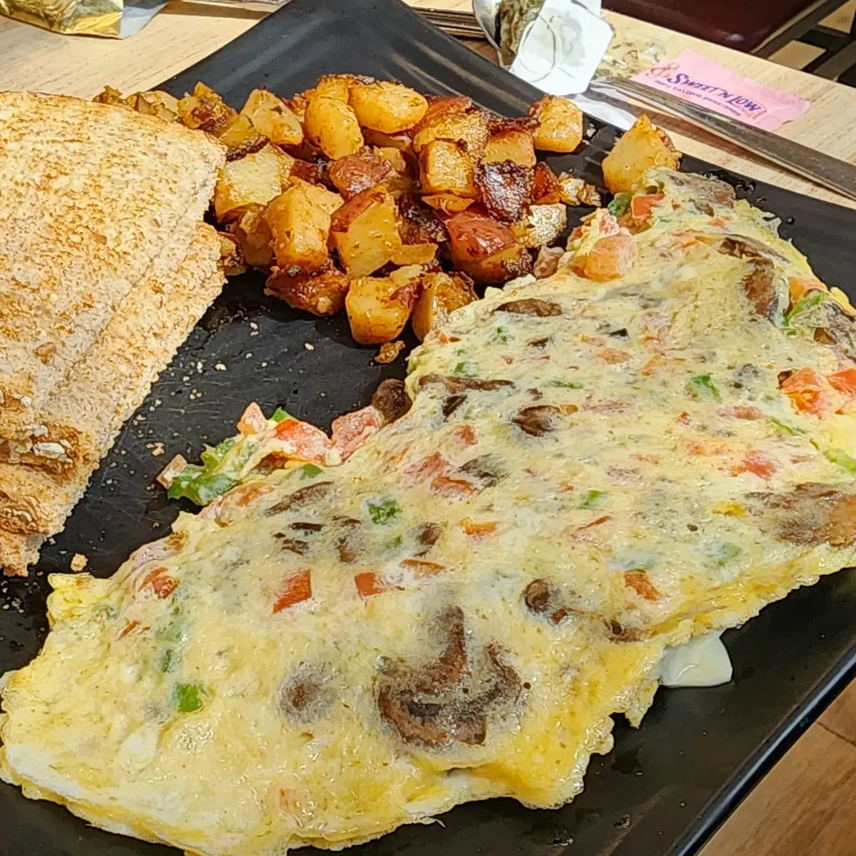 Veggie Omelette with Home Fries