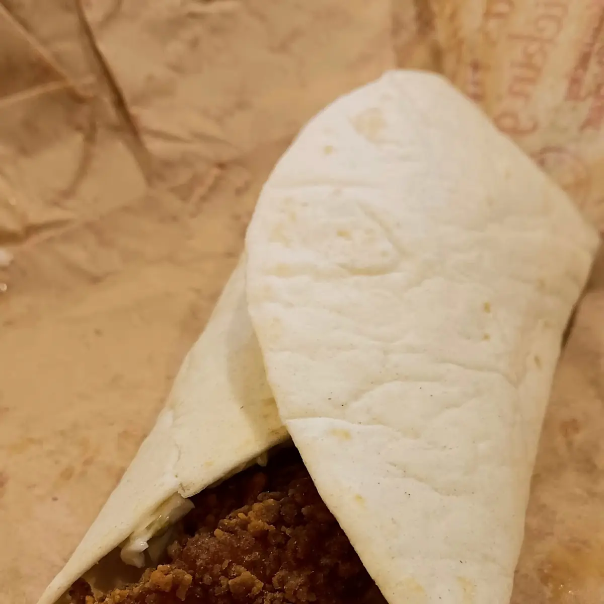 Spicy Slaw Chicken Wrap