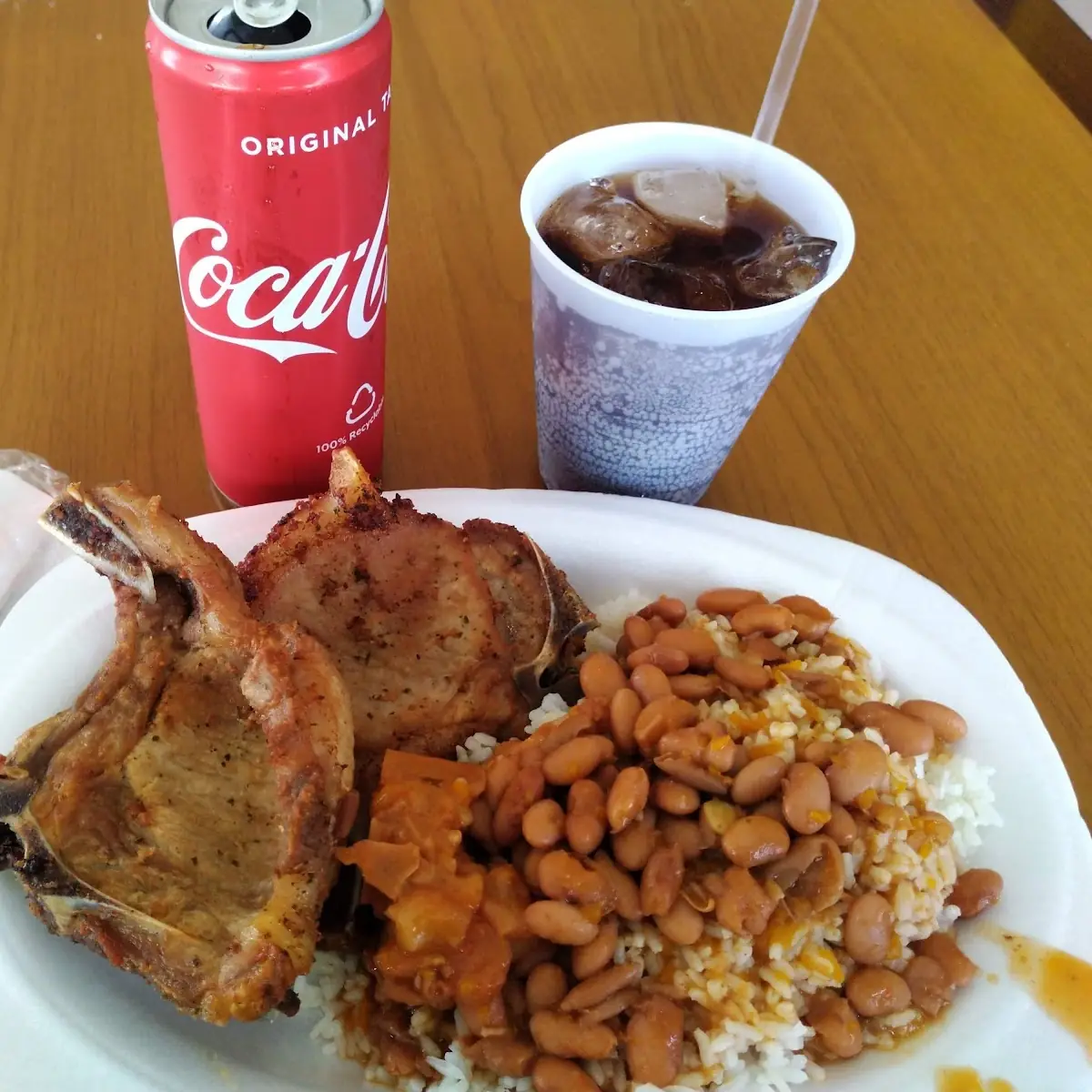 Arroz Habichuelas Y Chuletas