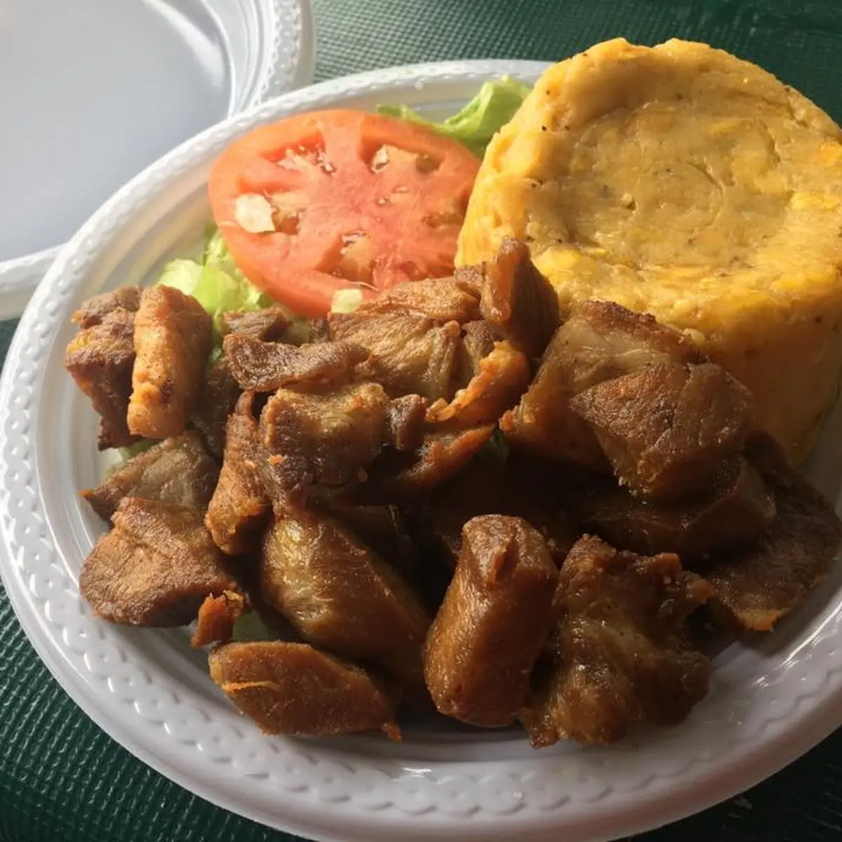 Mofongo Con Carne Frita