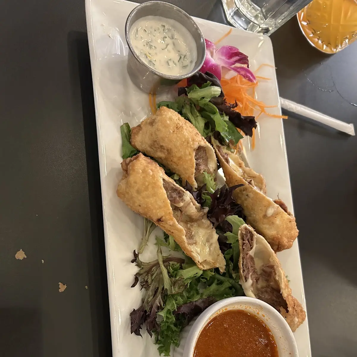 Birria Egg Rolls