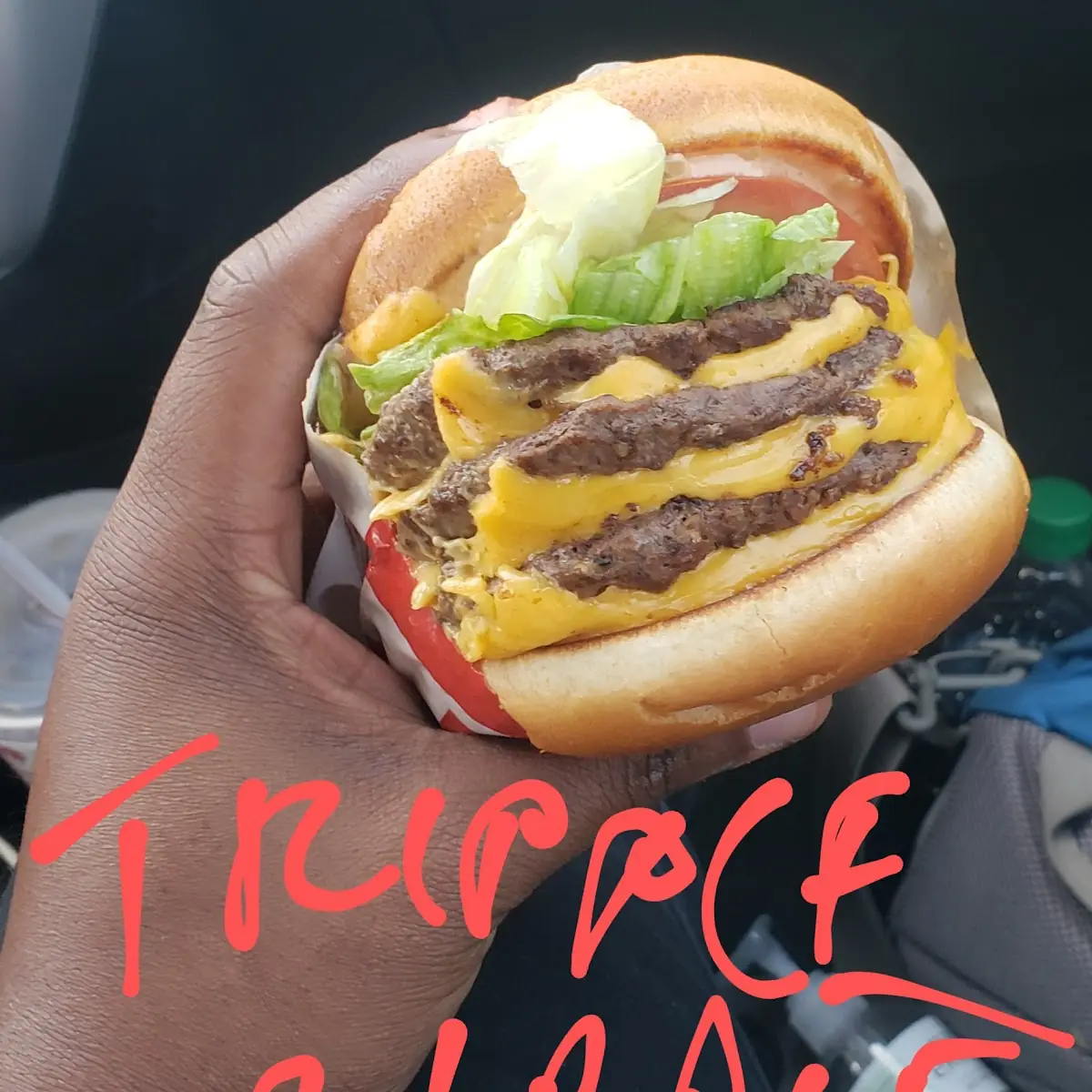 Triple Triple Cheeseburger