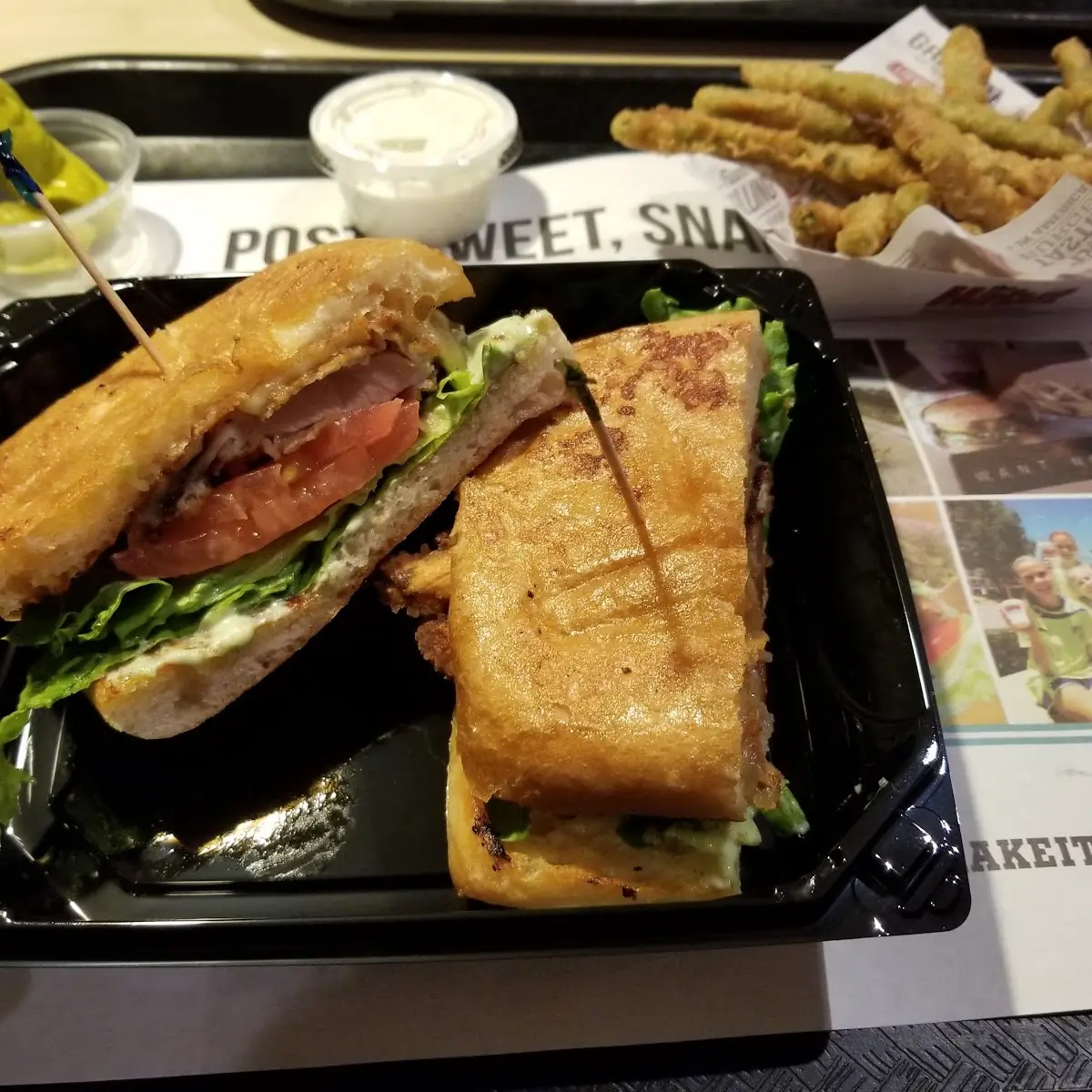 Parmesan Crusted Chicken Club Sandwich