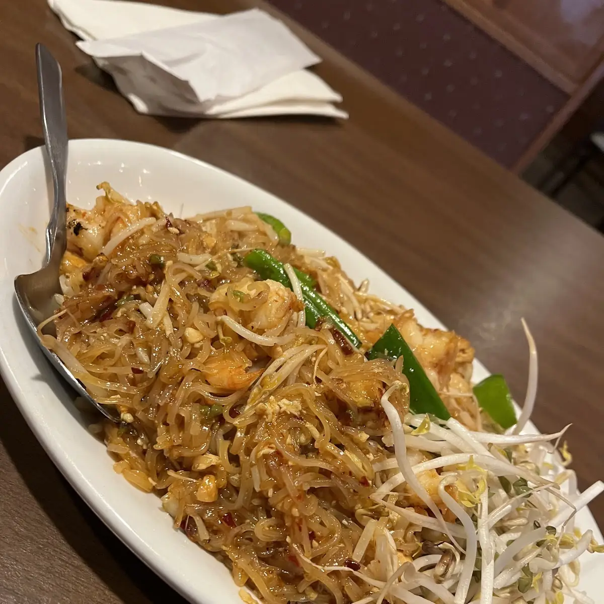 Chicken Pad Thai with Sprouts