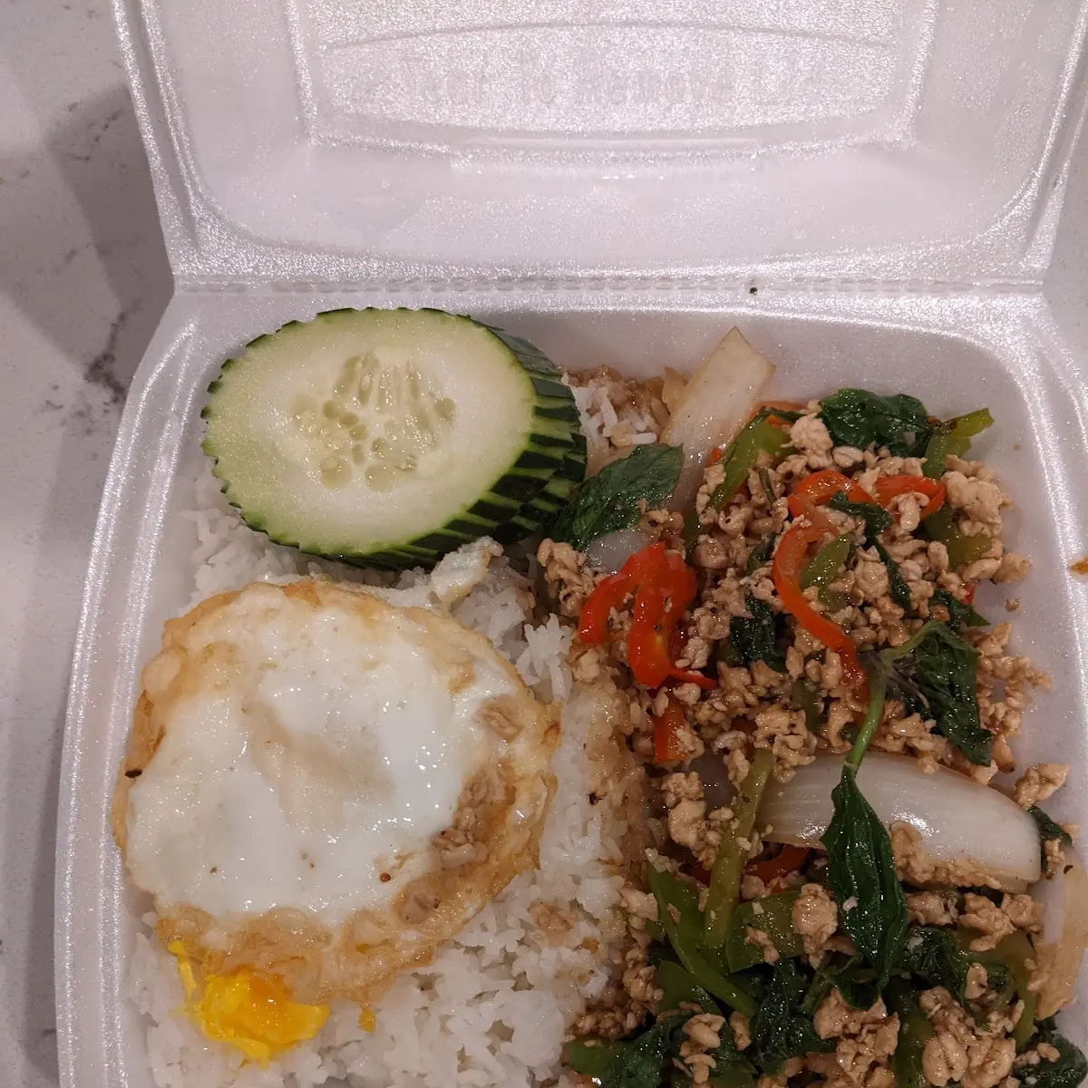Spicy Thai Basil with Ground Chicken
