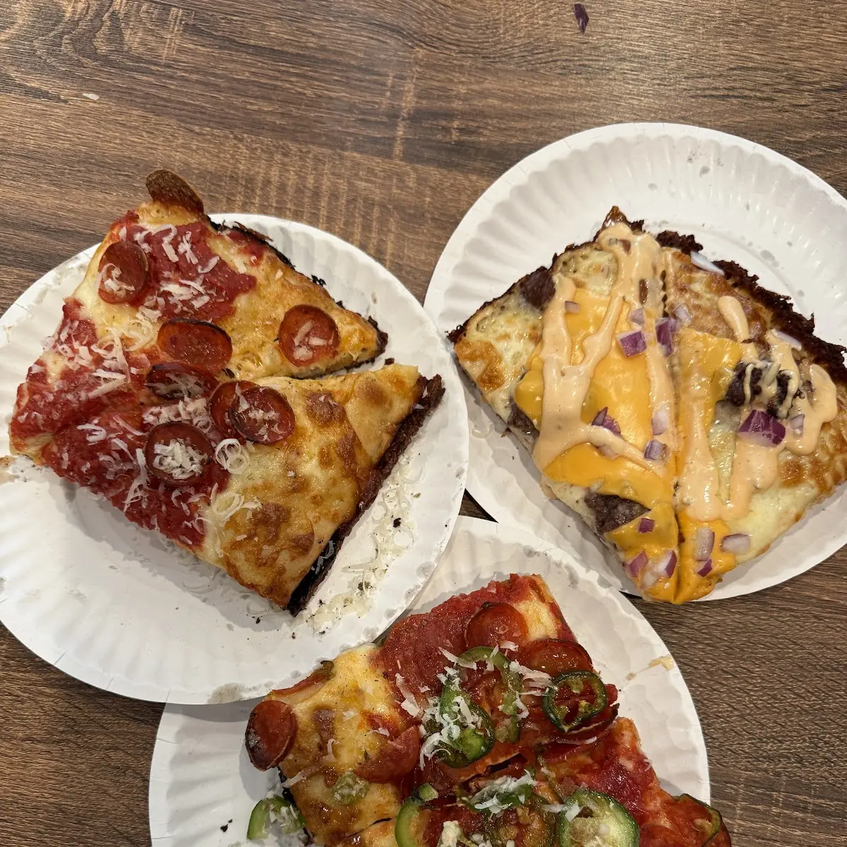 Square Slice of Cheese Pizza