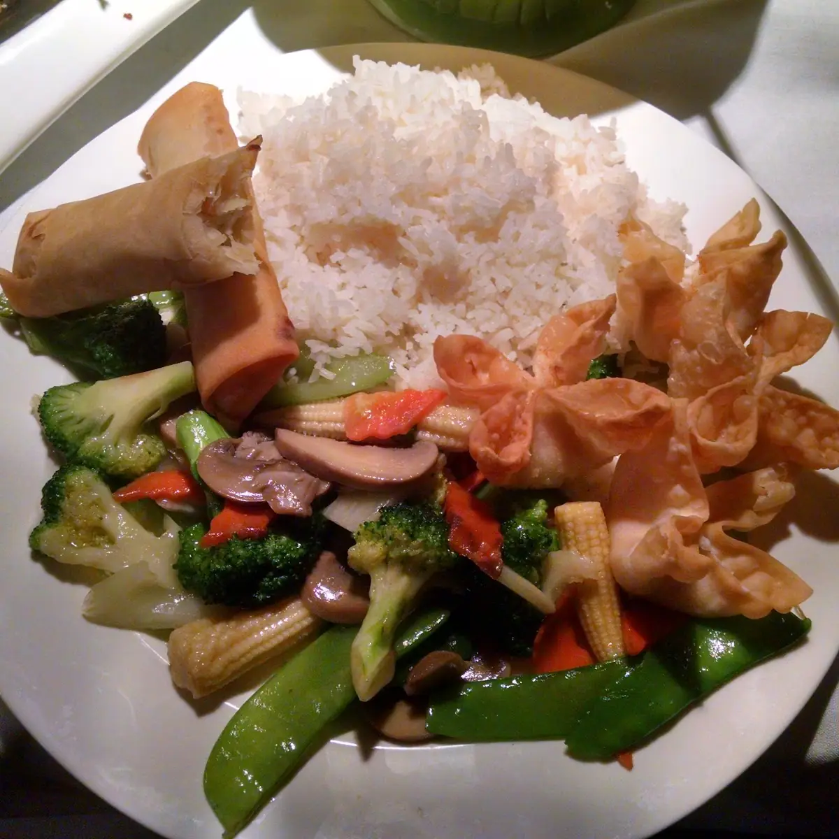 Spring Rolls and Crab Rangoons