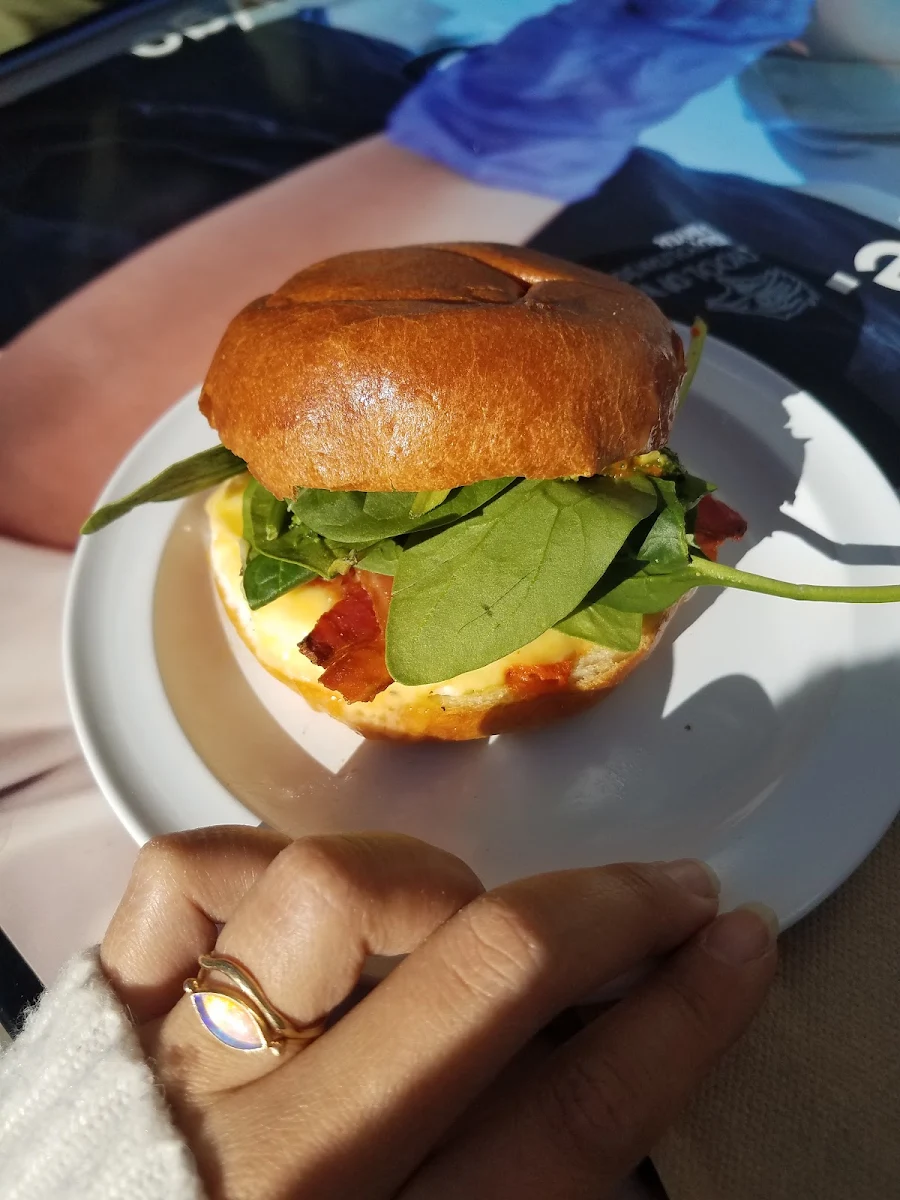 Close Quarters Breakfast Sandwich with Bacon
