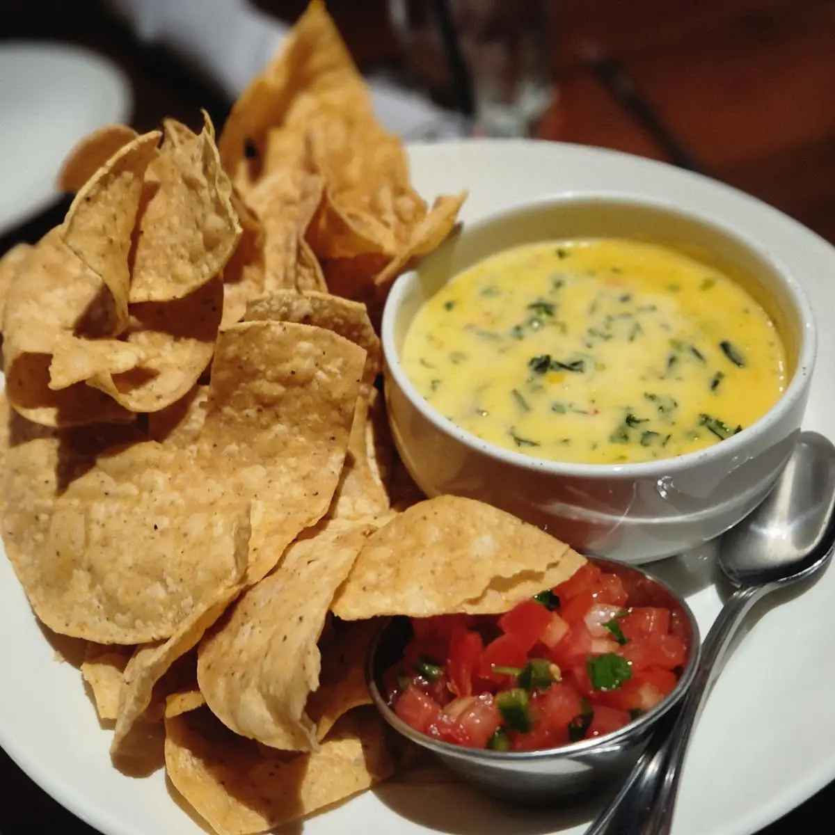 Spinach Con Queso with Tortilla Chips