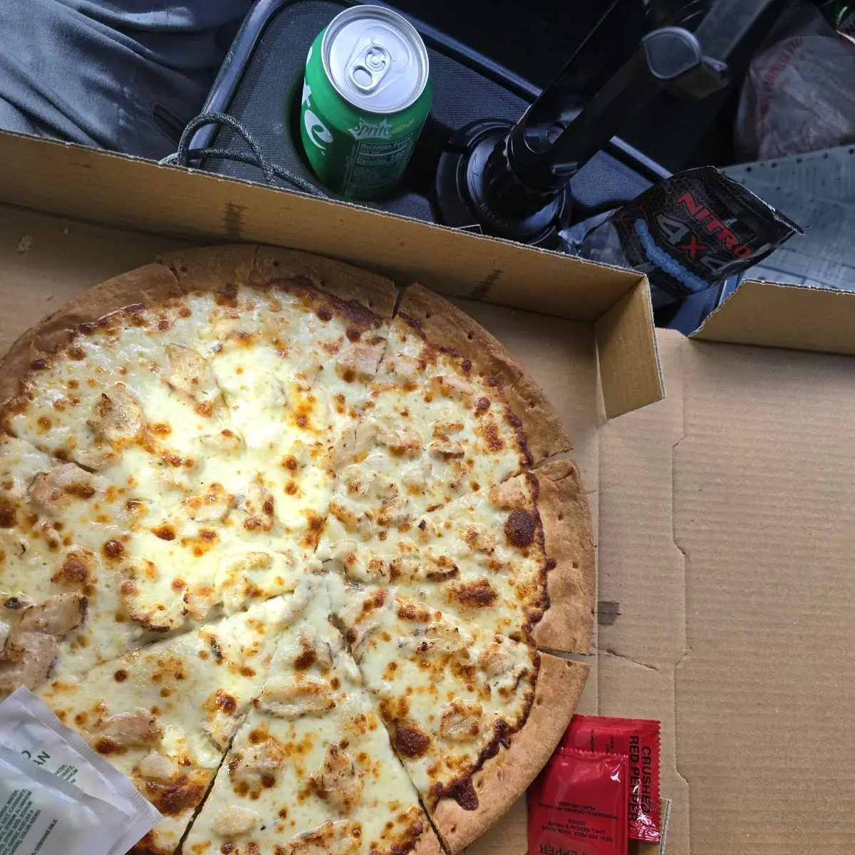Chicken Alfredo Pizza