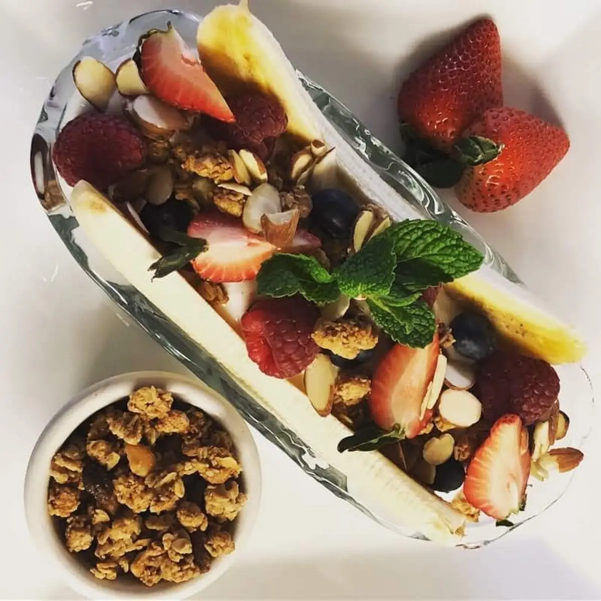 Healthy Banana Split