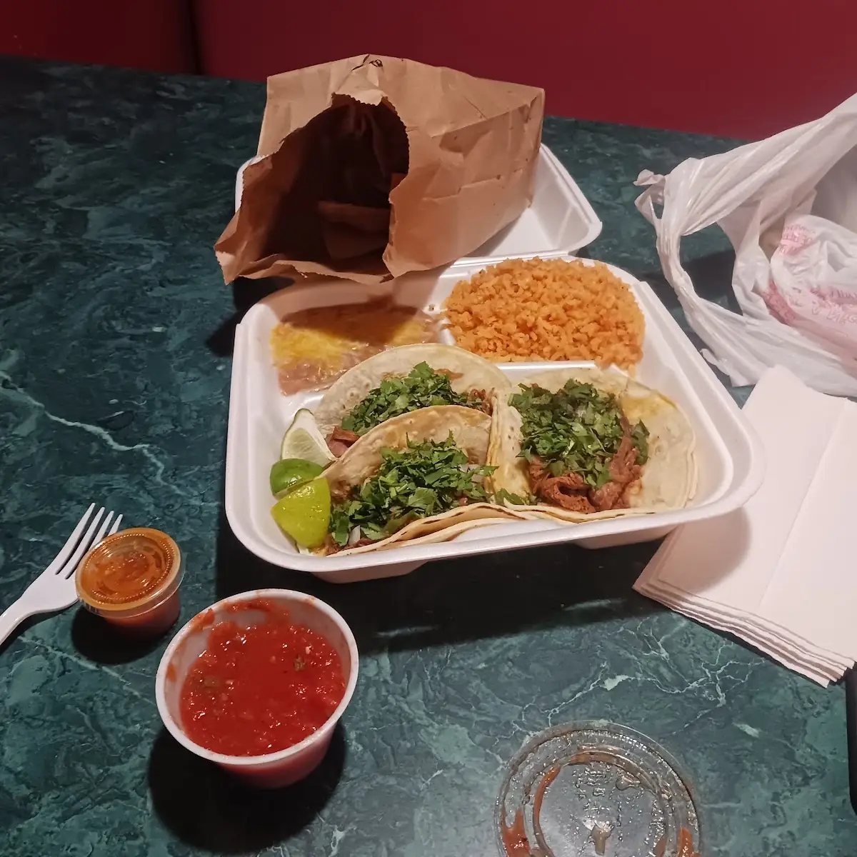 Barbacoa Taco Plato