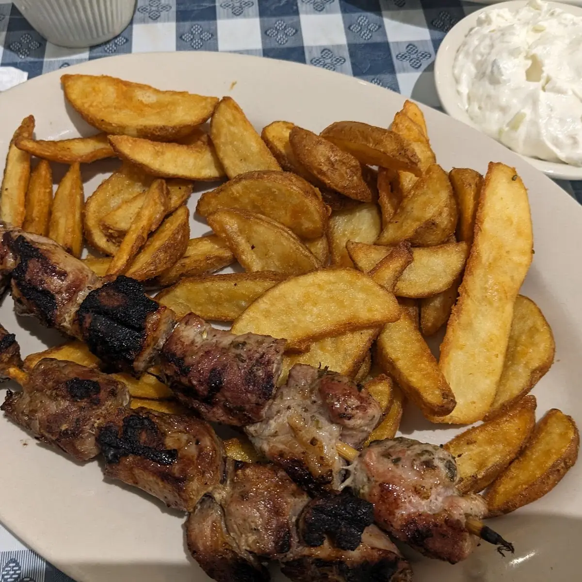 Pork Souvlaki Platter