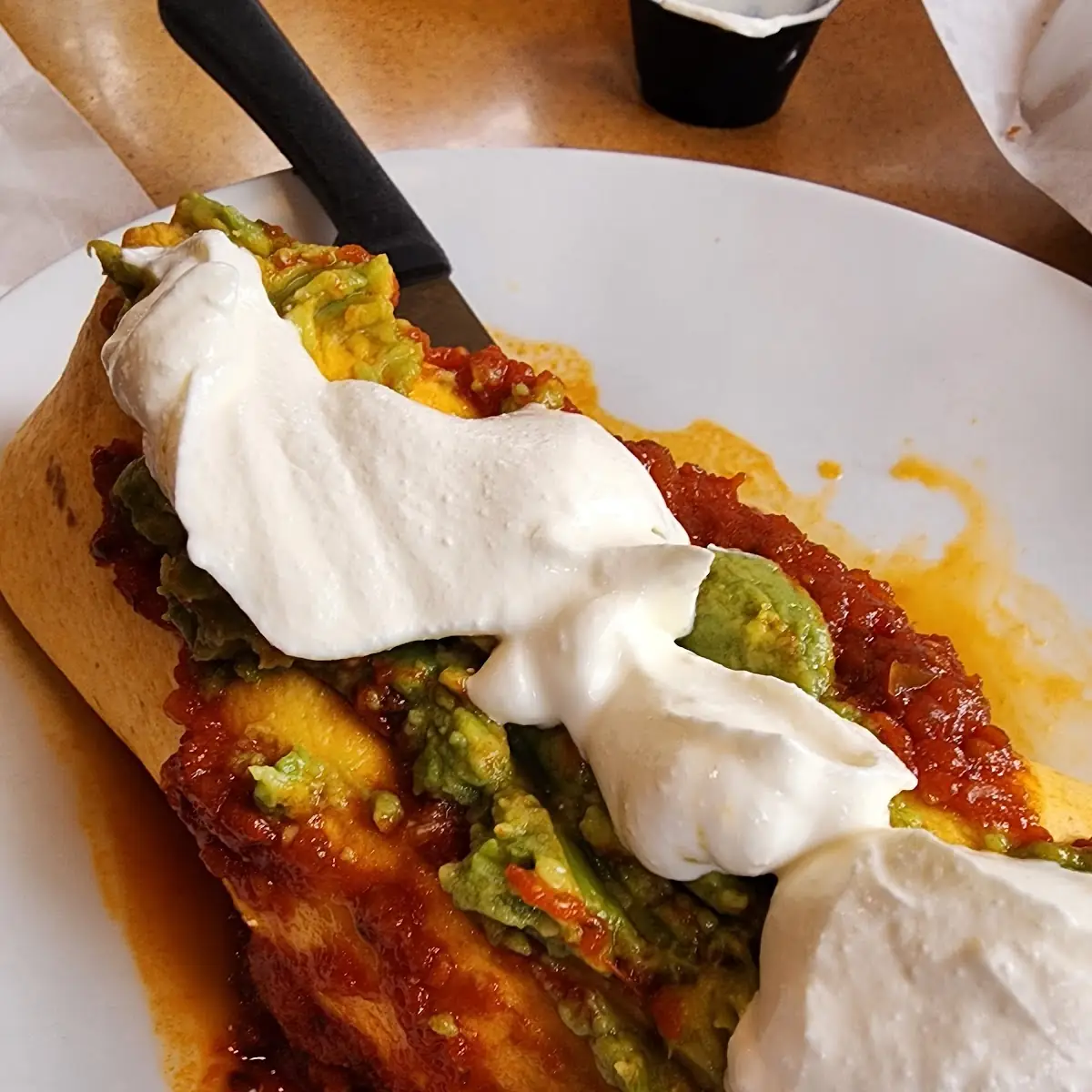 Huevos Ranchero Burrito