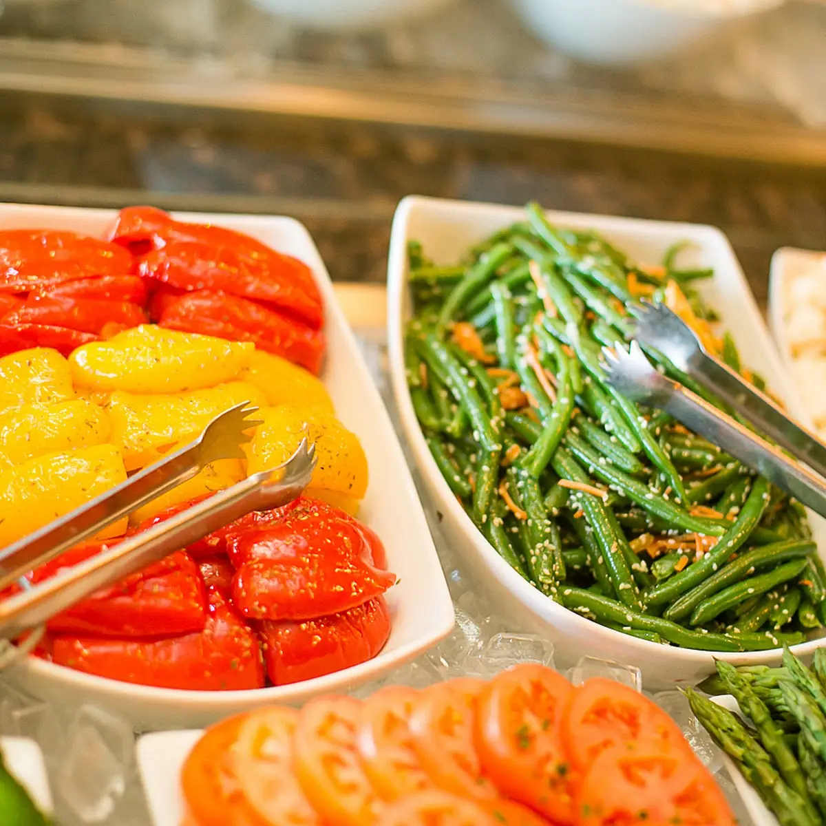 Over 45 Hot & Cold Items from the Gourmet Salad Bar