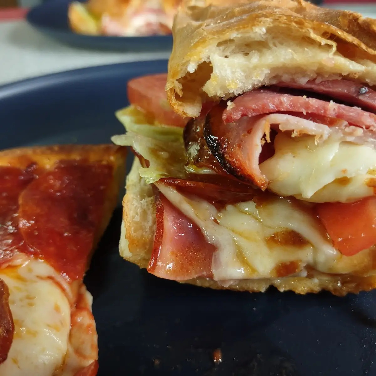 Italian Sub and Pepperoni Pizza