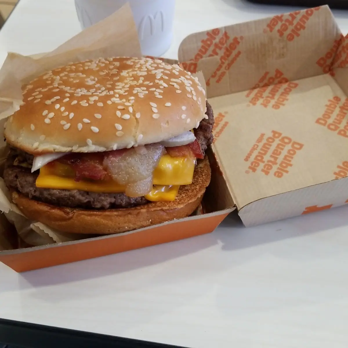 Double Quarter Pounder with Bacon Burger
