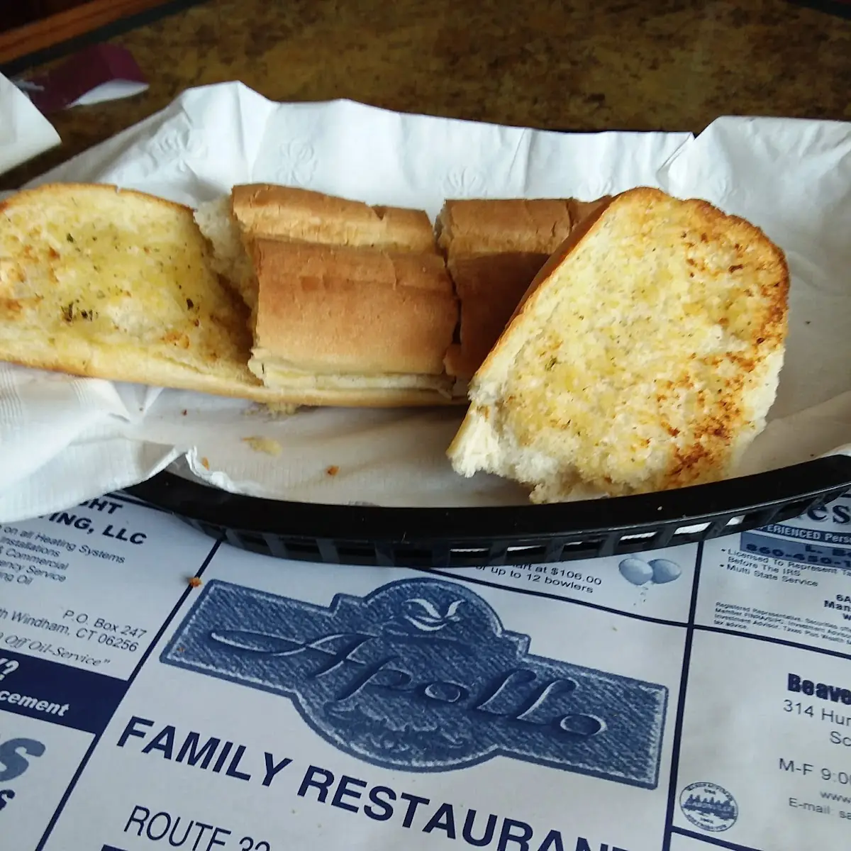 WHOLE GARLIC BREAD W/ CHEESE