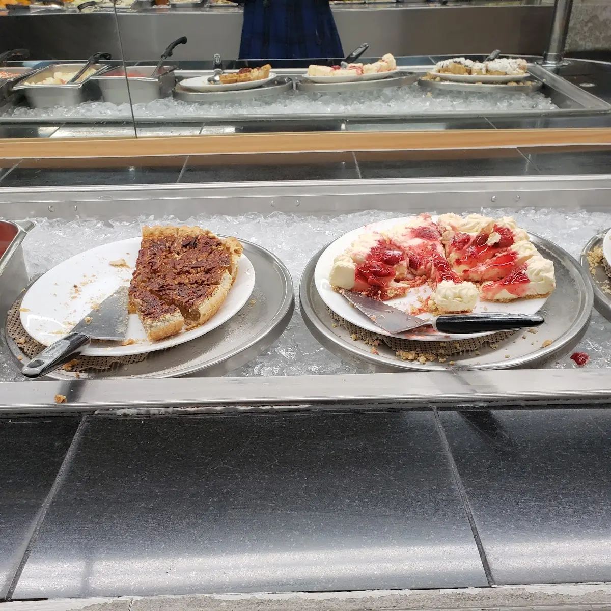 Pecan Pie and Strawberry Cheesecake