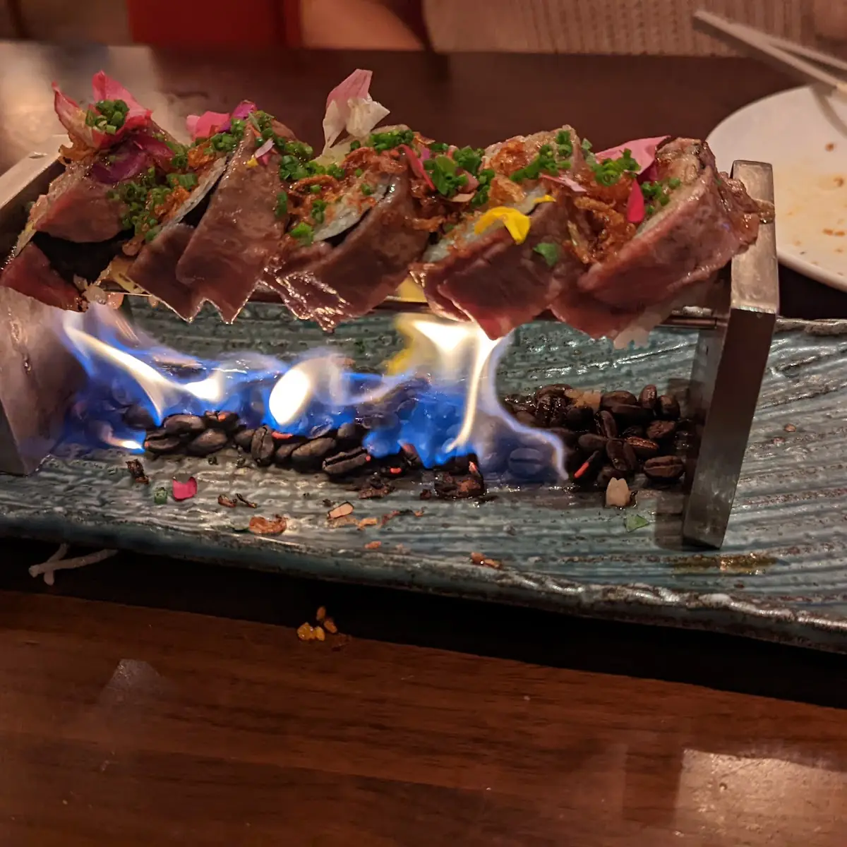 Ichiban A5 Wagyu on Fire Roll
