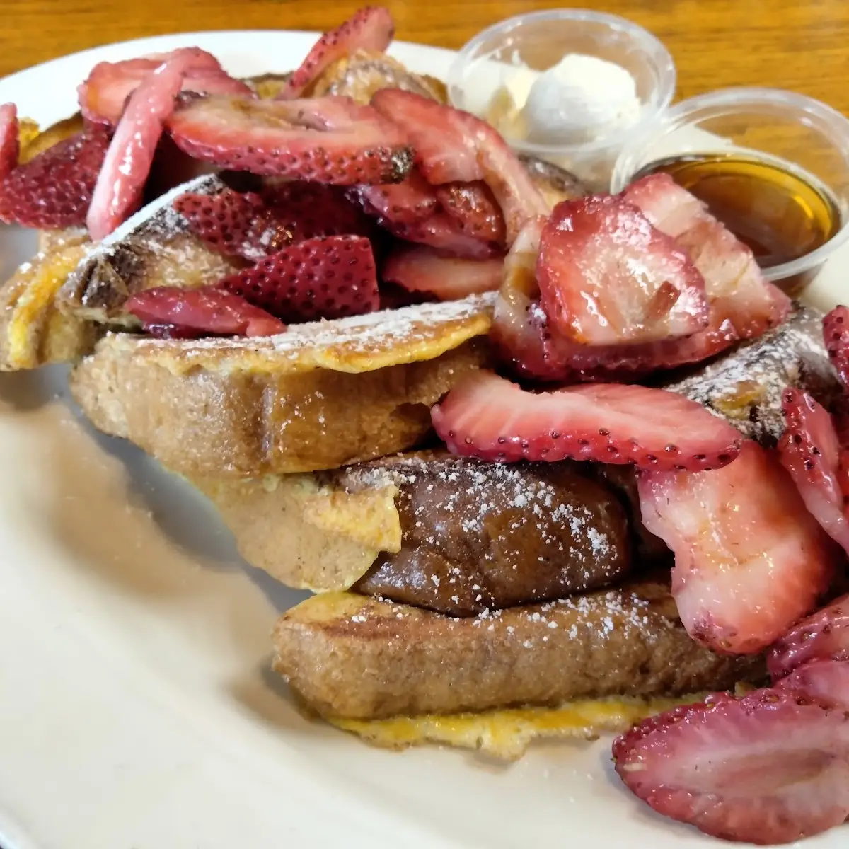 Strawberry Cream Cheese Stuffed French Toast