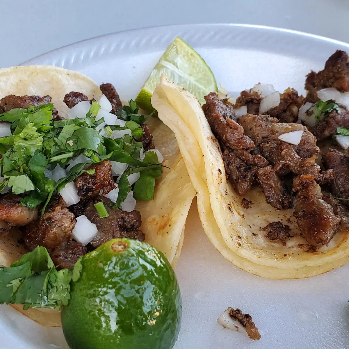 Chicken Tacos with Flour Tortillas