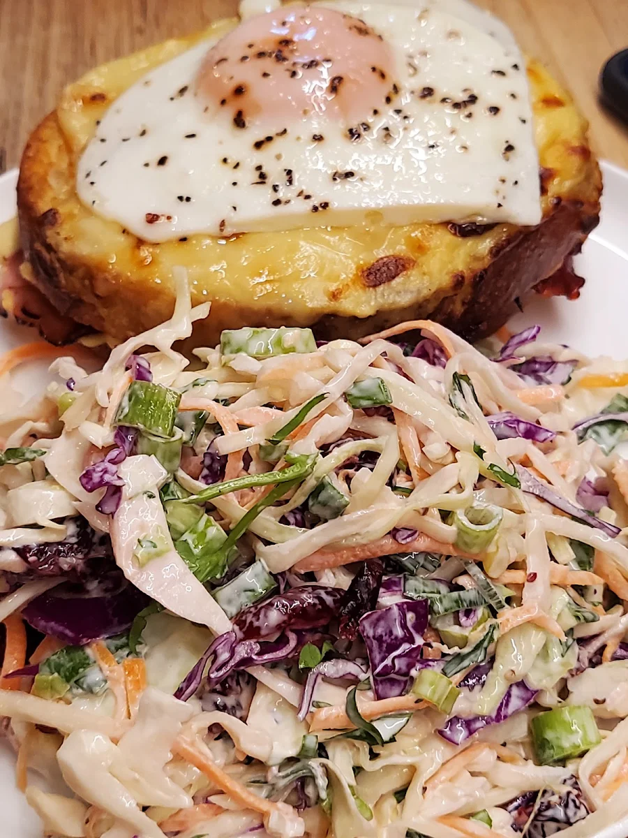Coleslaw & Egg Croque Monsieur, Feast Cafe & Cakes - Hampton