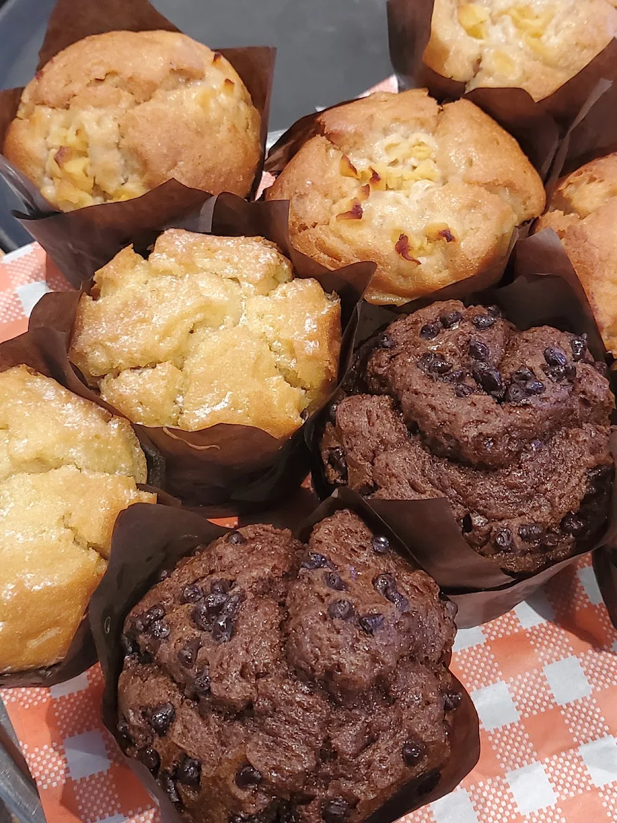 Lemon and Choc Muffins, Feast Cafe & Cakes - Hampton