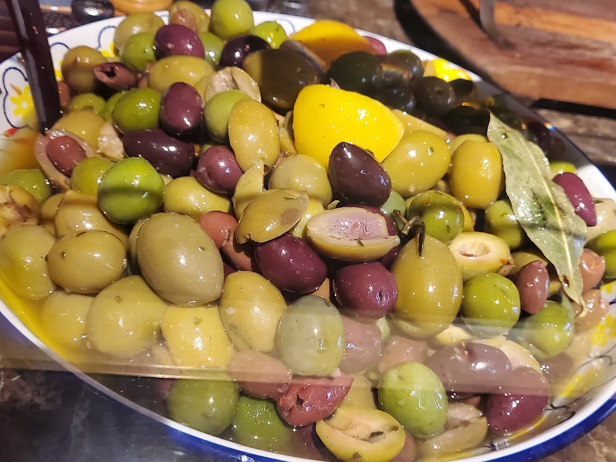 Mixed Olives, Feast Cafe & Cakes - Hampton
