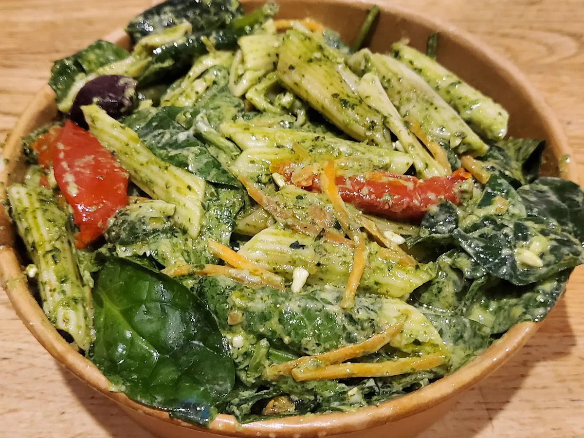 Pesto Pasta Salad, Feast Cafe & Cakes - Hampton