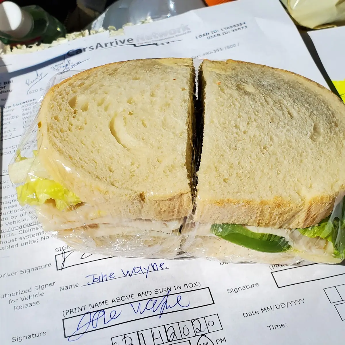 Turkey and Cheese Sandwich