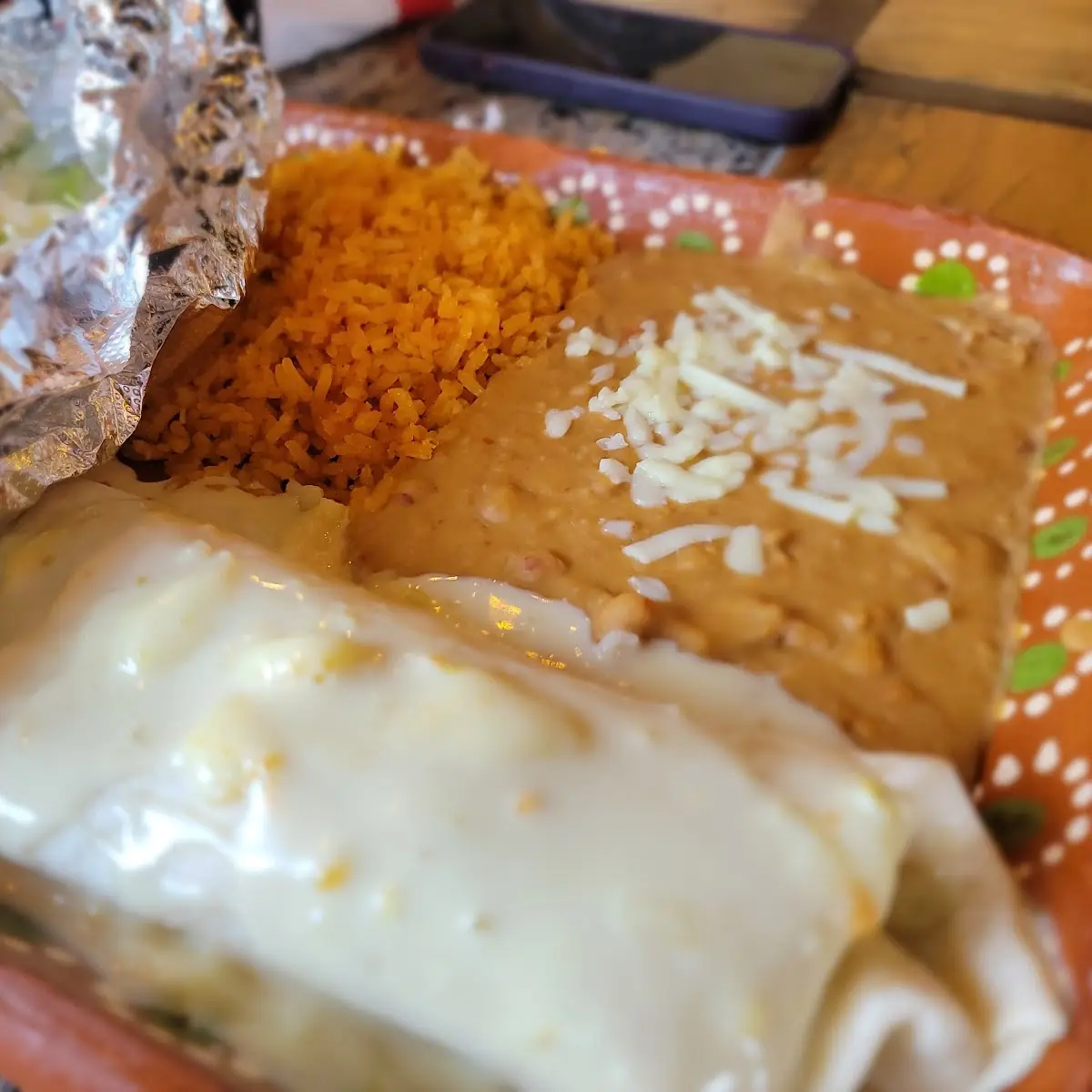Shredded Chicken Burrito