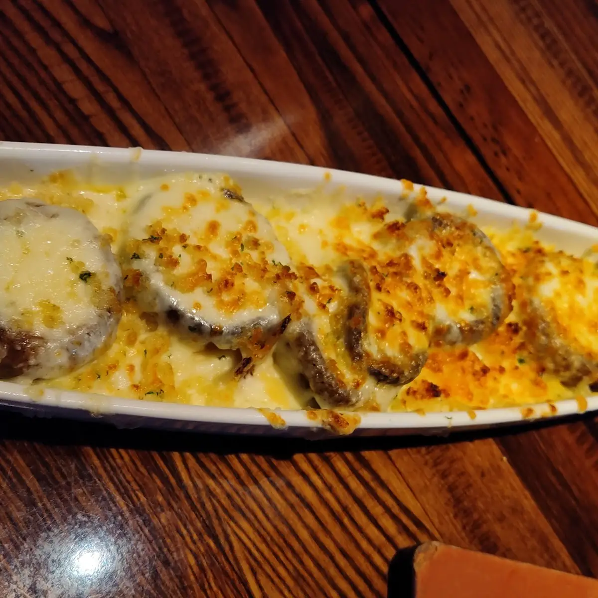 White Cheddar Stuffed Mushrooms