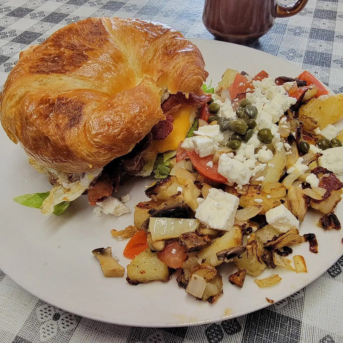 Breakfast blt with Loaded Potatoes