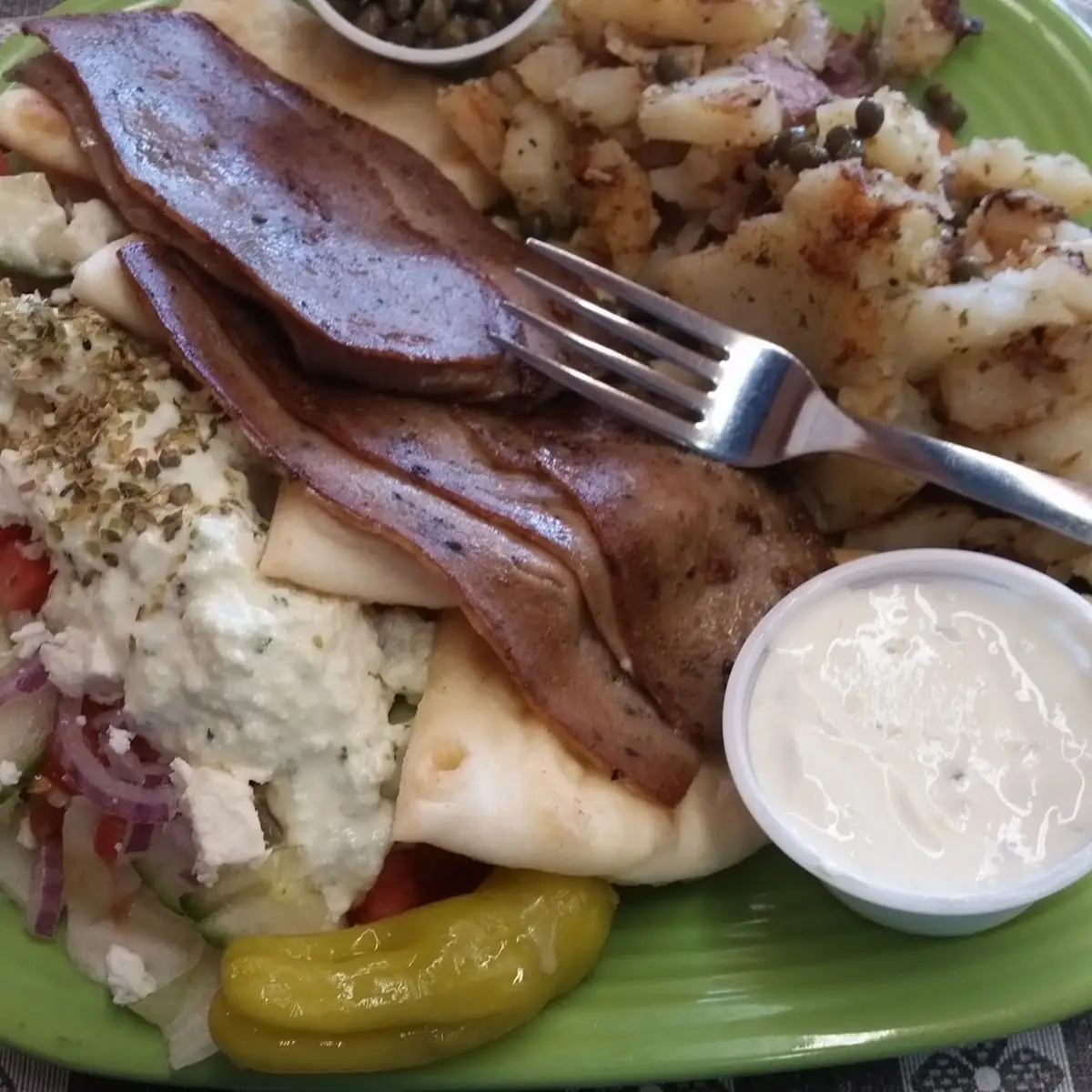 Gyro Platter with Salad