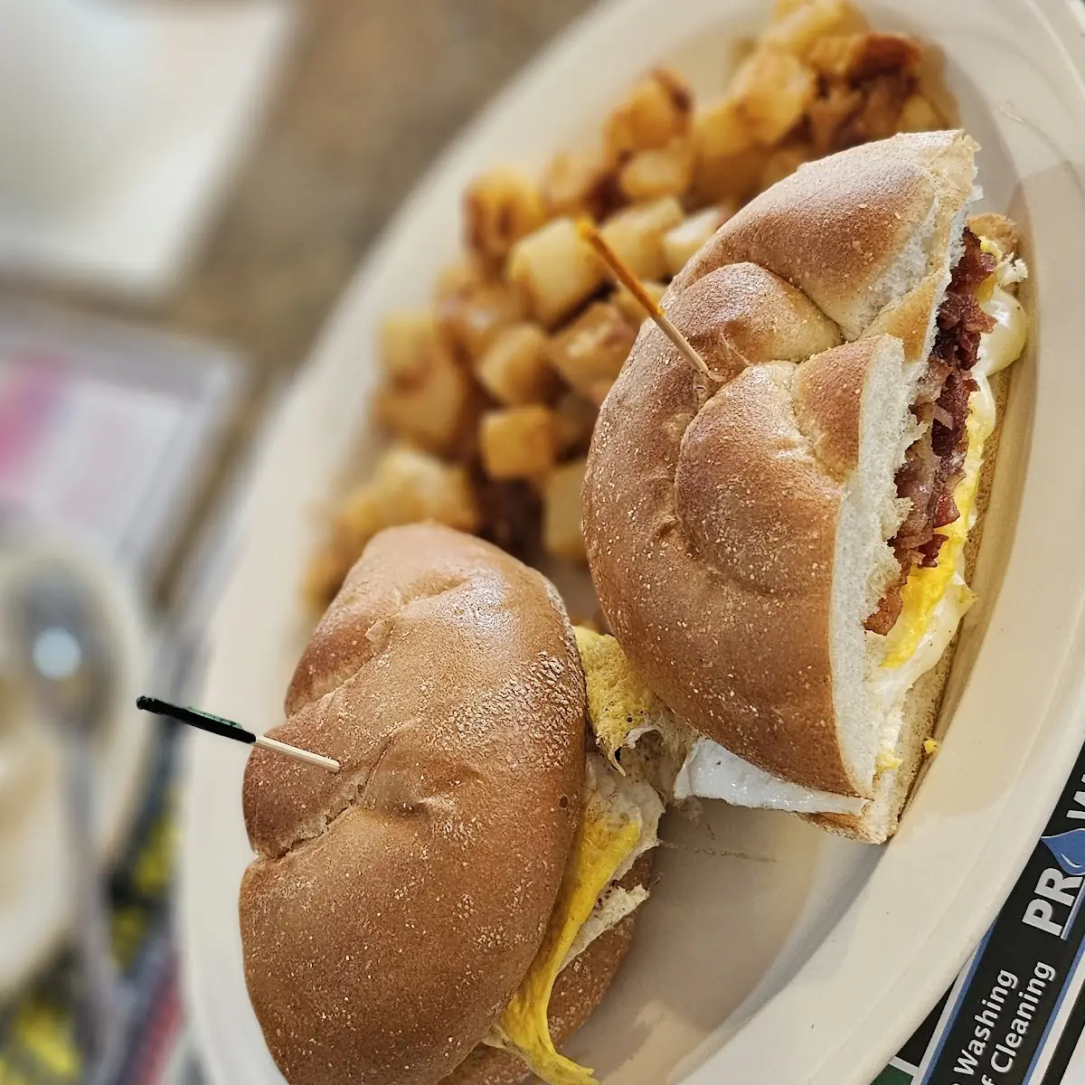 Bacon Egg and Cheese on a Hard Roll