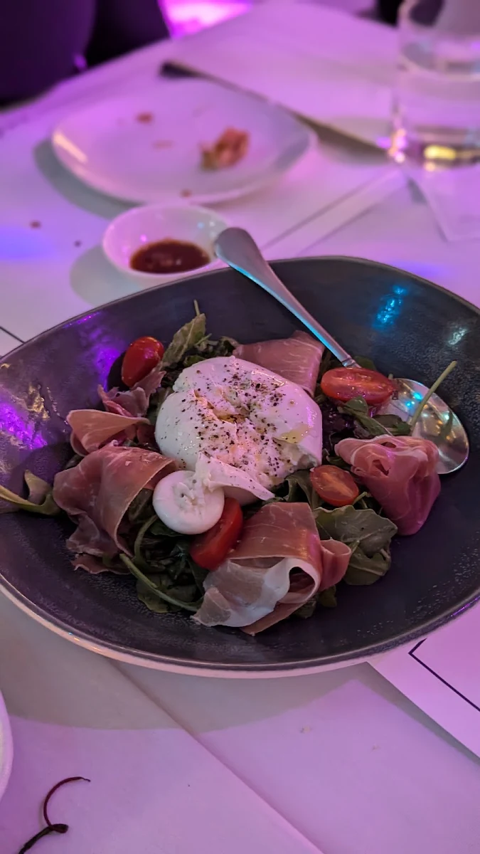 Burrata, Mademoiselle Raw Bar + Grill