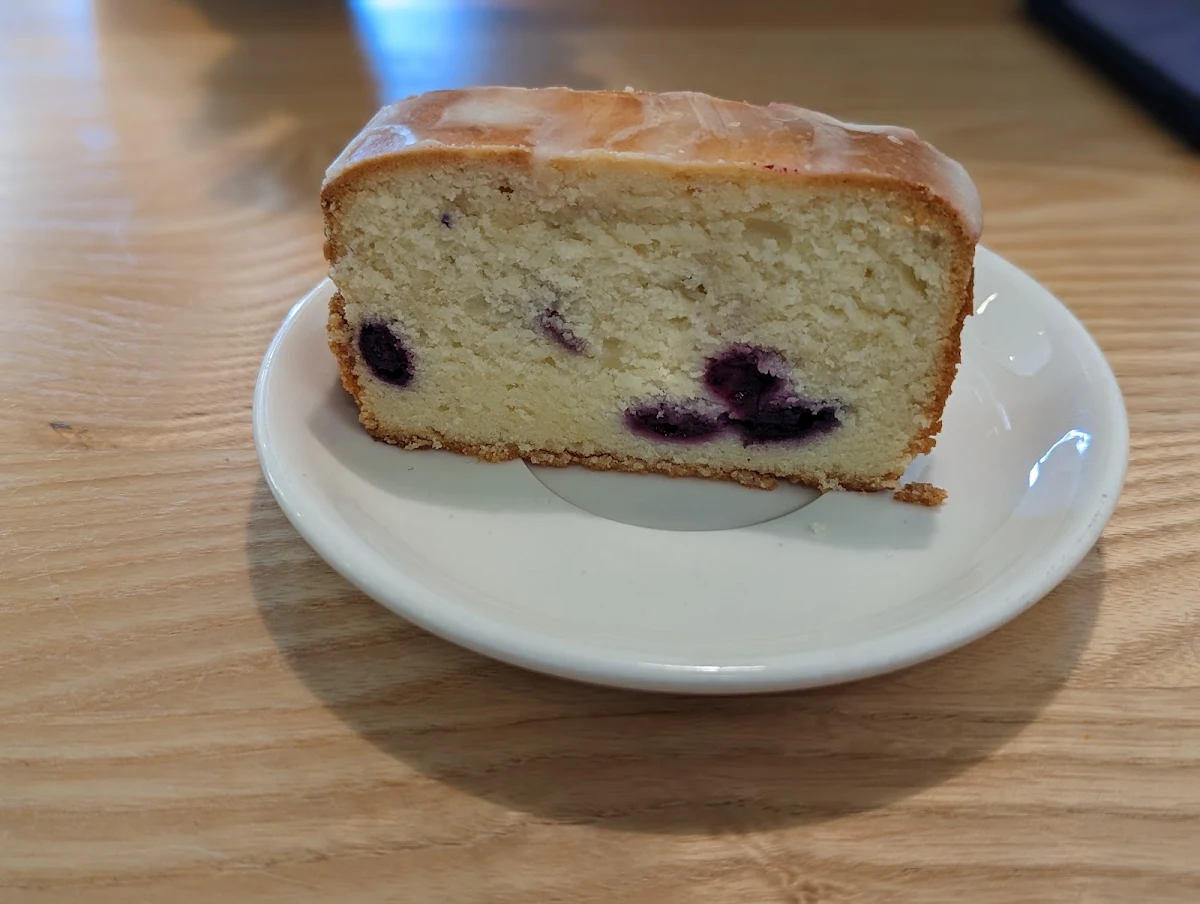 Blue Berry Pound Cake Slice