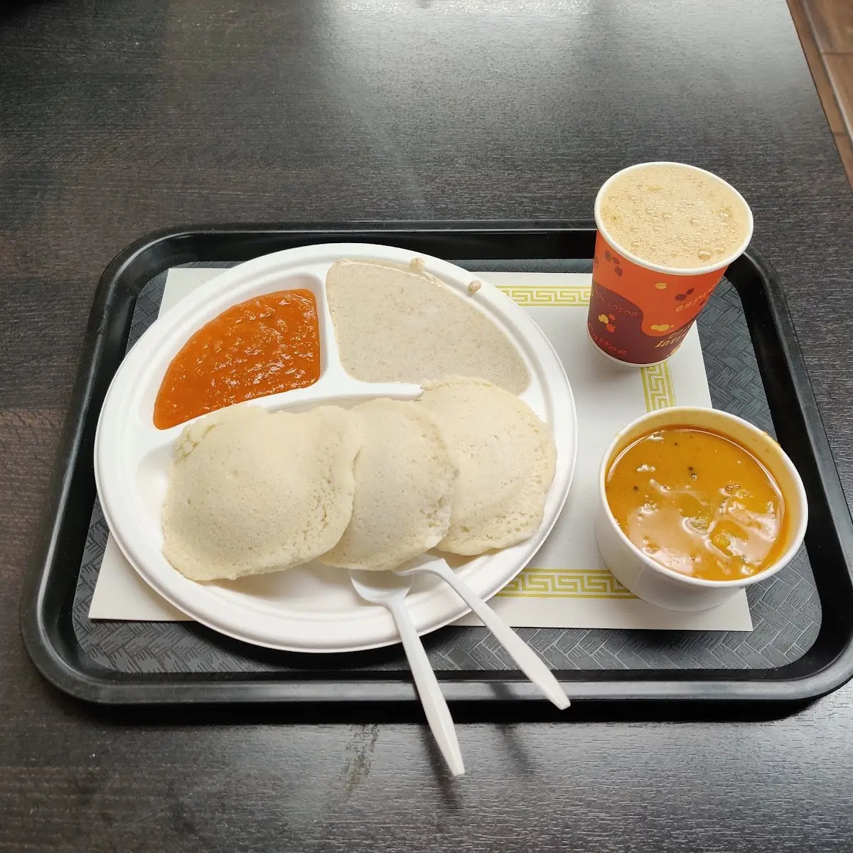 Idli Sambar with Filter Coffee