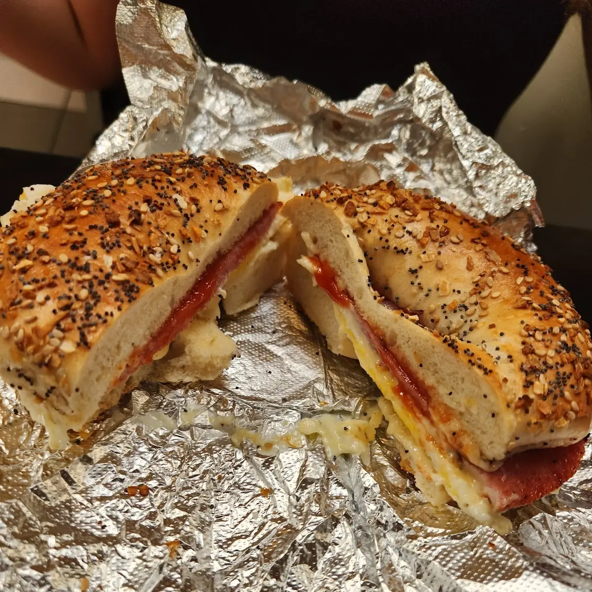 Sausage Egg and Cheese Bagel